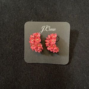 NWOT J.Crew pink floral earrings